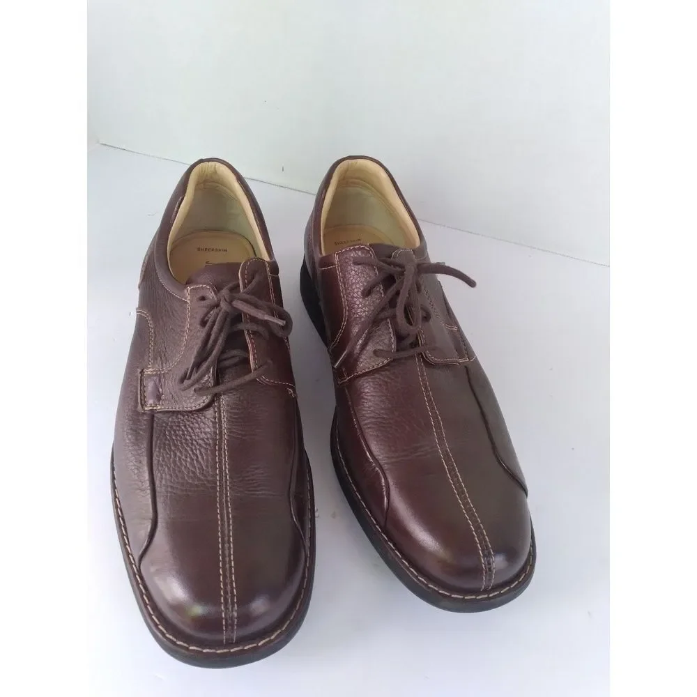 Leather Dress Shoes Brown Lace‎ Up Comfort Casual Walking Oxfords